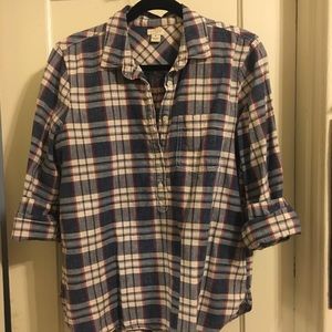 J Crew pullover flannel